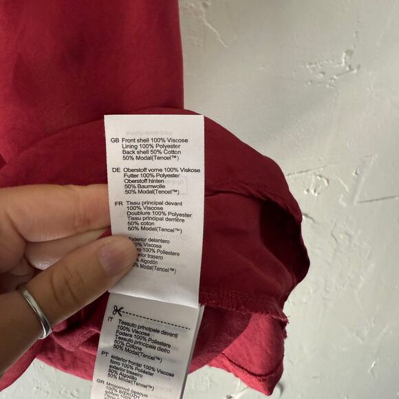 Scotch & Soda‎ Red Cami Tank Top Small Viscose Modal Blend Adjustable Straps - Picture 5 of 8